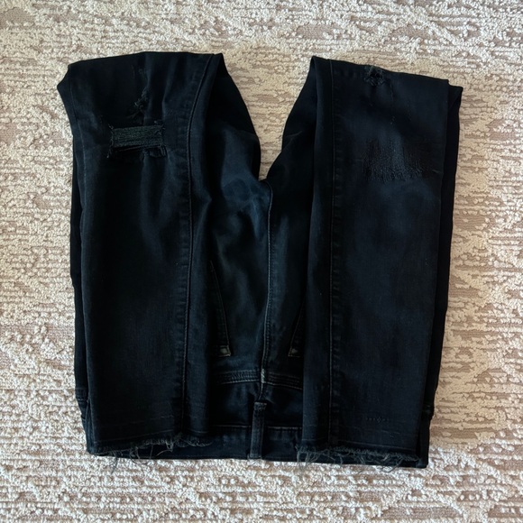J Brand Black Skinny Distressed Jeans Size 26 - Picture 6 of 6
